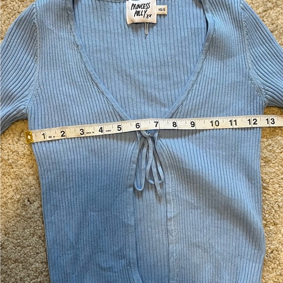 Princess Polly 2 Piece Set - Tie Front Cardigan & Tube Top - NWOT! - Picture 8 of 10